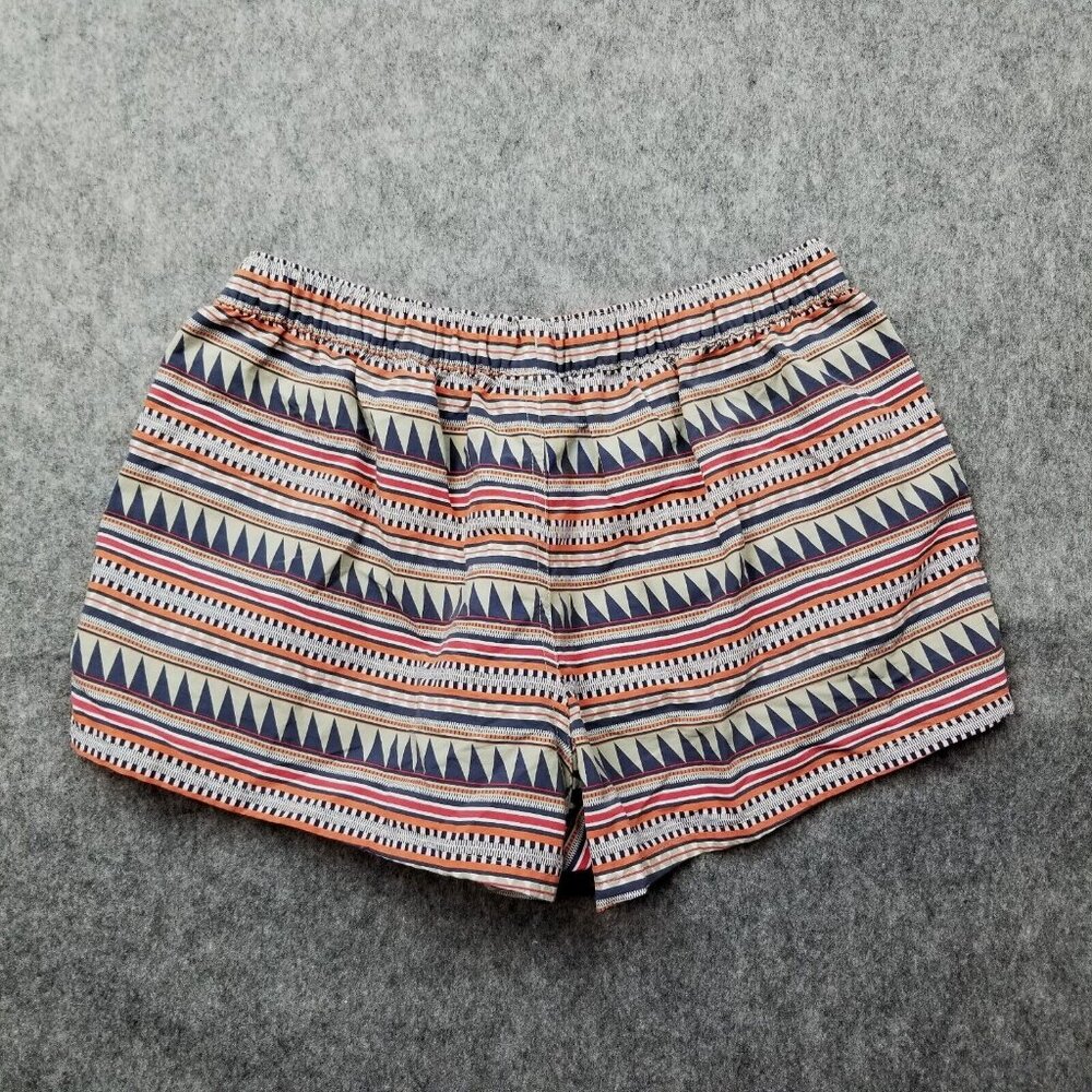 Patagonia Barely Baggies Shorts Women's Size Large Belay Stripe Desert Sage - Picture 2 of 12